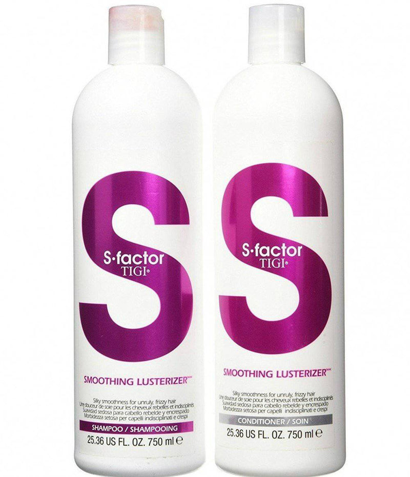 Tigi S Factor Smoothing Lusterizer Shampoo and Conditioner Duo Set 750 ml/ 25.36 fl. oz. - Lustrous Shine - TIGI