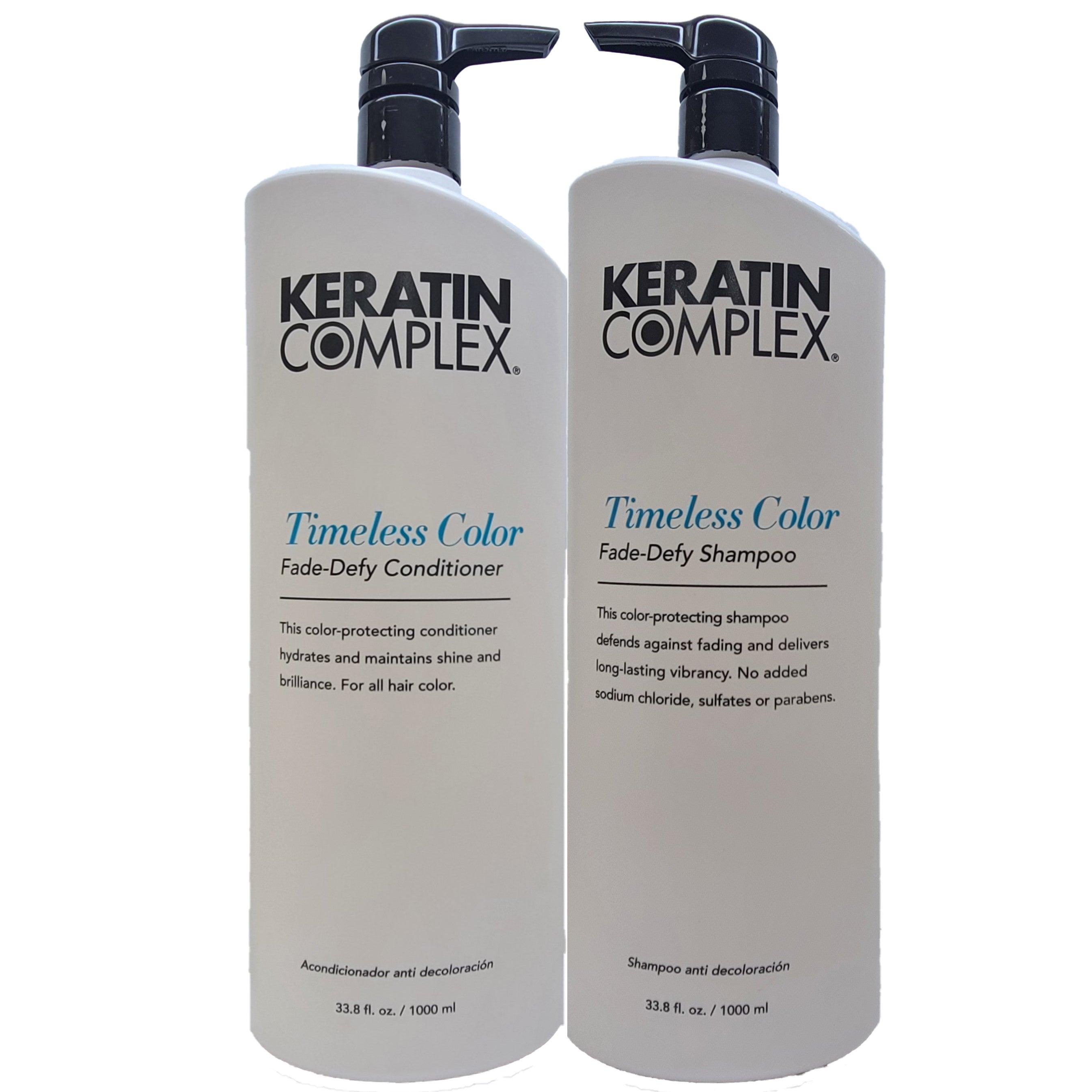 Keratin Complex Timeless Color FadeDefy Shampoo and Conditioner Duo 33