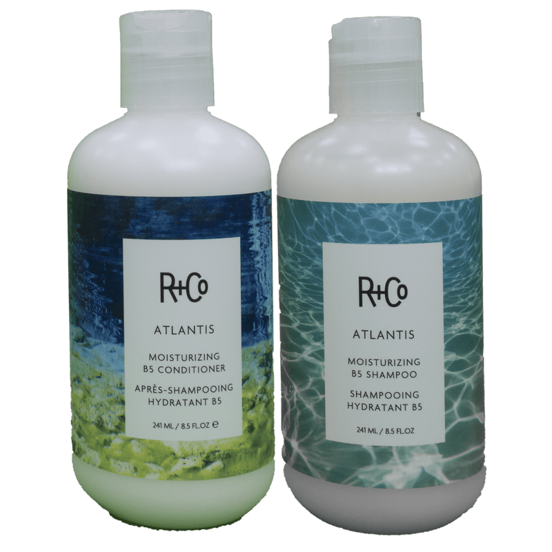 R+Co Atlantis Moisturizing B5 Shampoo and Conditioner 8.5 fl oz duo - Lustrous Shine - R+Co