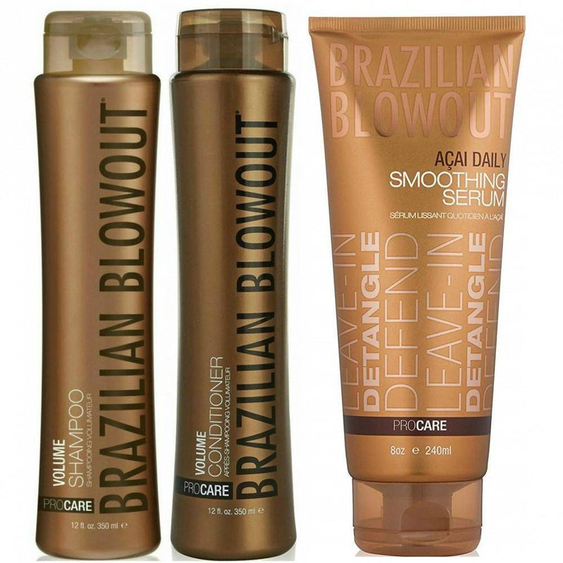 Volume Shampoo and Conditioner Duo with Serum - Lustrous Shine - Brazilian Blowout
