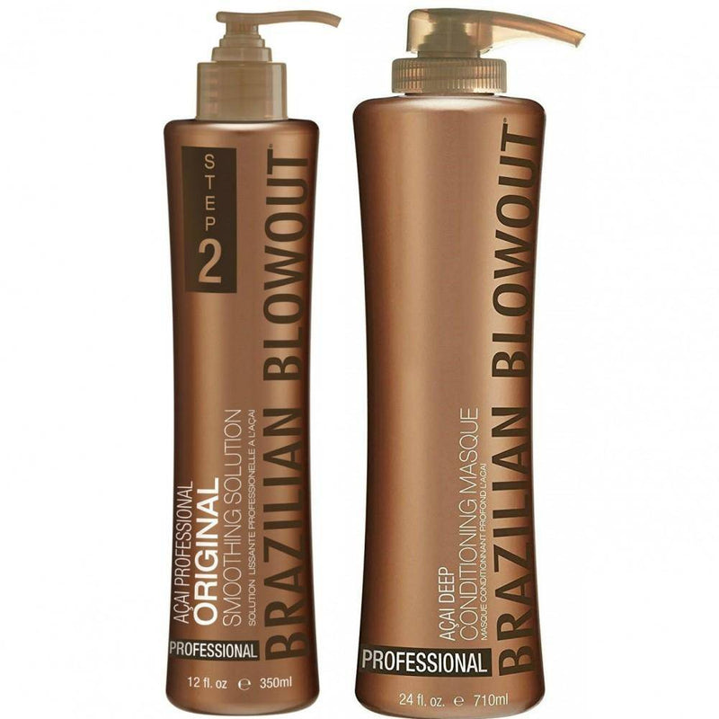 Original Smoothing Solution and Acai Deep Conditioning Masque - Lustrous Shine - Brazilian Blowout