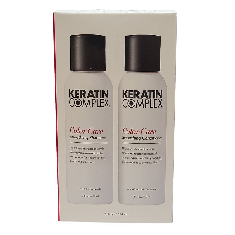 Keratin Complex Smoothing Color Care Shampoo and Conditioner Travel Size Duo