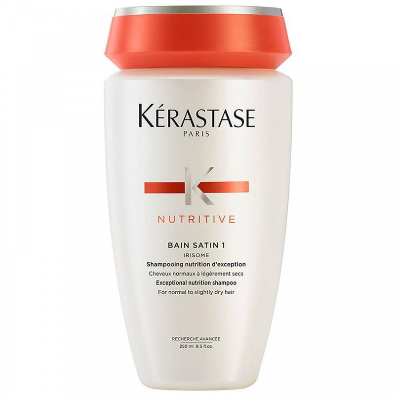 Nutritive Bain Satin 1 Shampoo for Normal to Slightly Dry Hair 250 ml/ 8.5 fl. oz. - Lustrous Shine - Kerastase