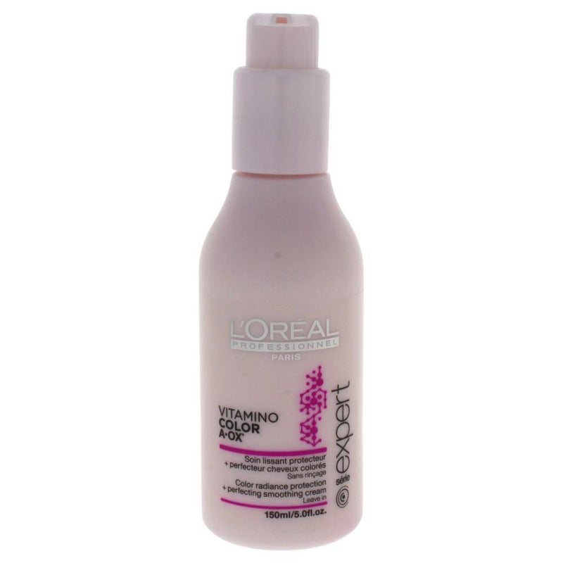 Loreal Serie Expert A-OX Vitamino Color Leave In Smoothing Cream 150 ml/ 5.0 fl. oz. - Lustrous Shine - Loreal