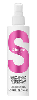 Tigi S Factor Papaya Leave In Moisture Spray 250 ml/ 8.45 fl. oz. - Lustrous Shine - TIGI