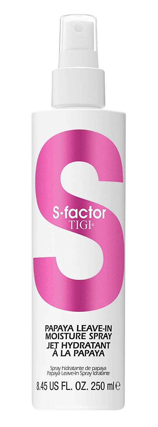 Tigi S Factor Papaya Leave In Moisture Spray 250 ml/ 8.45 fl. oz. - Lustrous Shine - TIGI