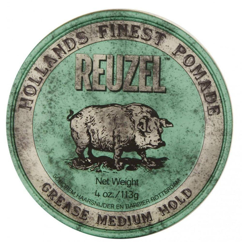 Reuzel Grease Medium Hold Pomade 113 g/ 4 oz. - Lustrous Shine - Reuzel
