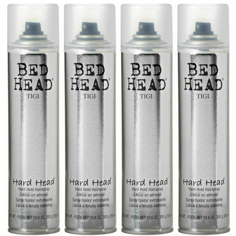 Tigi Bed Head Hard Head Hairspray 350 ml/ 10.6 oz. 4 Pack - Lustrous Shine - TIGI