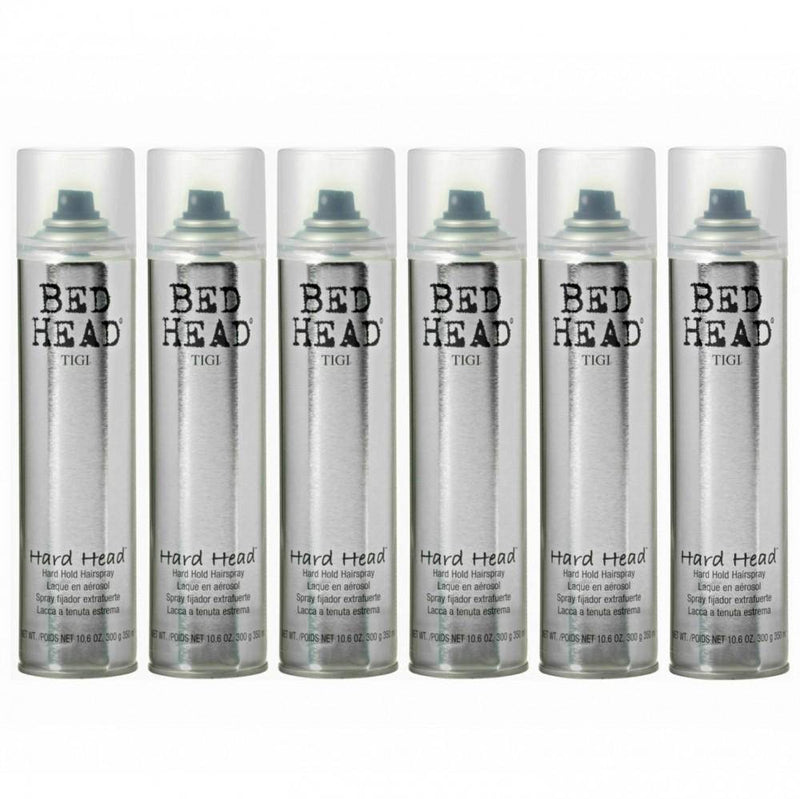 Tigi Bed Head Hard Head Hairspray 350 ml/ 10.6 oz. 6 Pack - Lustrous Shine - TIGI